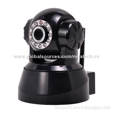 Hottest P/T Wireless IP Camera with Night Vision, Supports iPhone/Google's Android/iPad/PC/IE